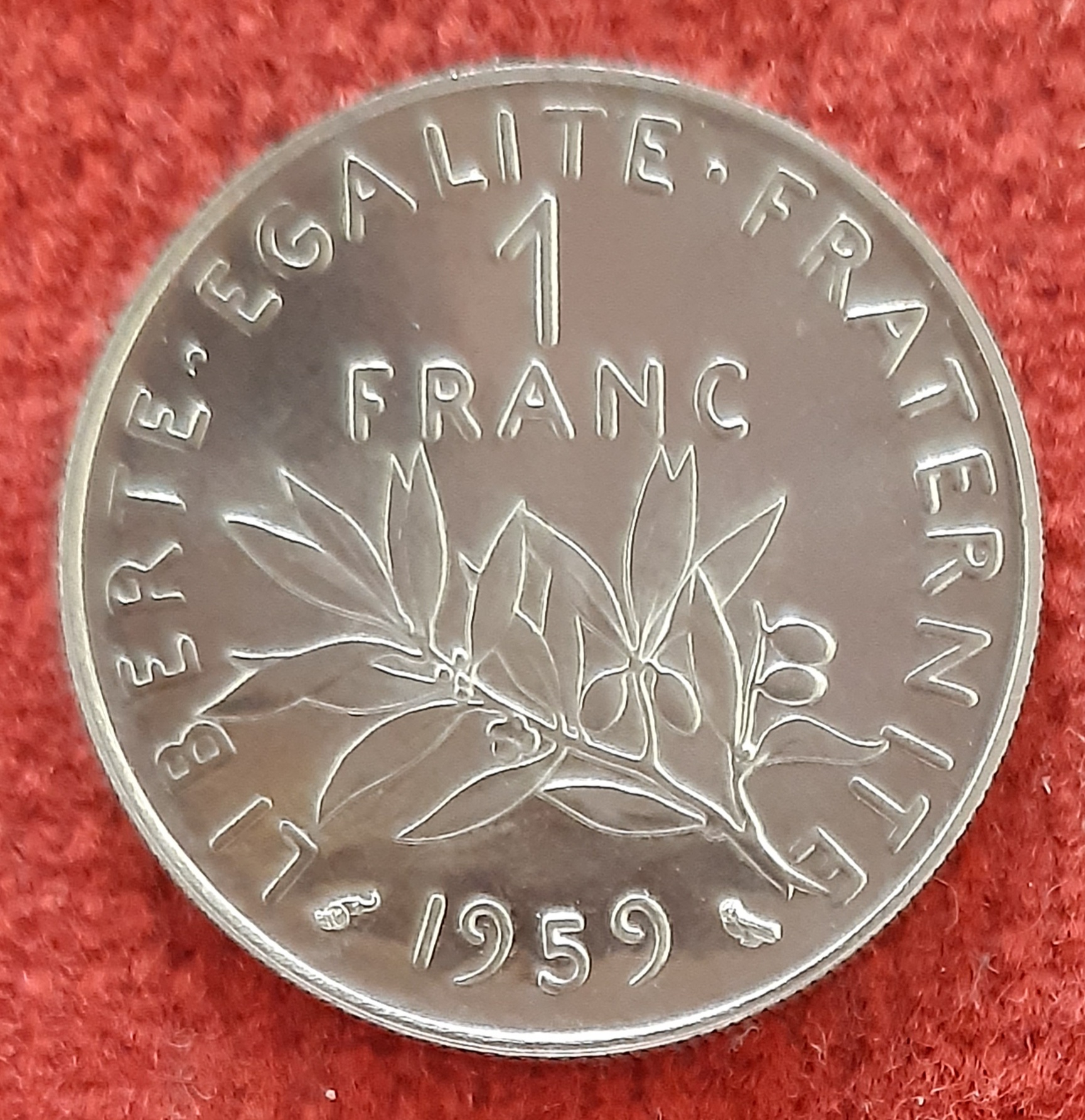 Essai 1 Franc Semeuse 1959 Nickel