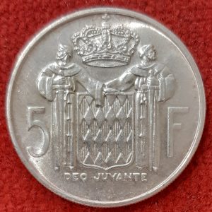 Monaco 5 Francs Argent 1966