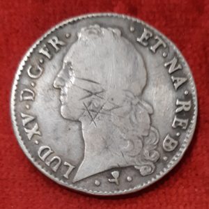 Louis XV  Ecu Argent 1765 Pau