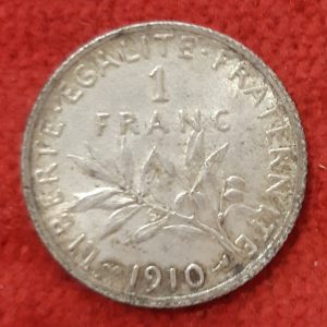 1 Franc Semeuse Argent 1910 Superbe