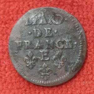 Louis XIIII Liard 1658 E. Meung sur Loire