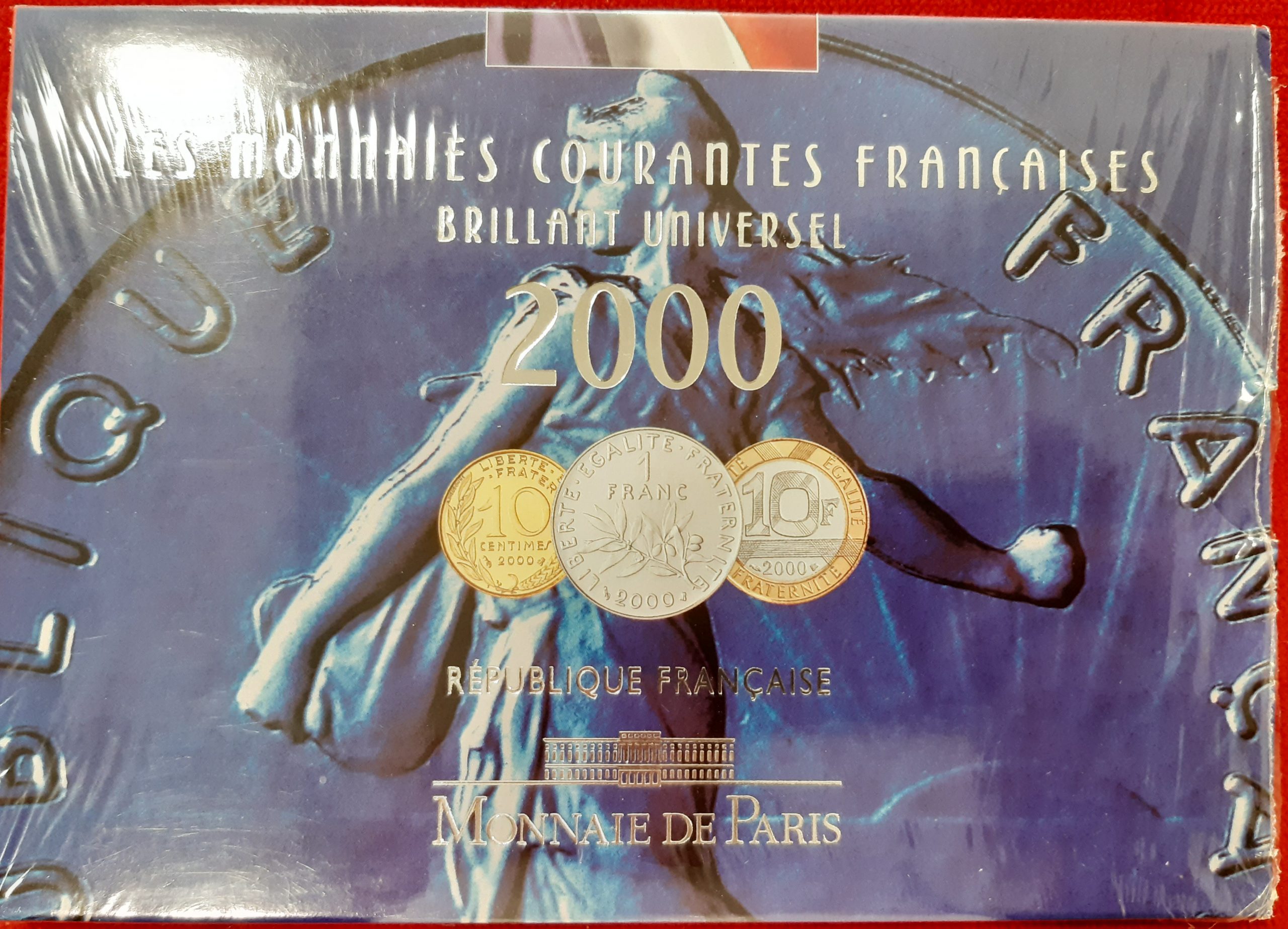 Coffret Francs 2000 BU. Brillant Universel