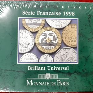 Coffret Francs 1998. BU. Brillant Universel. Scellé.