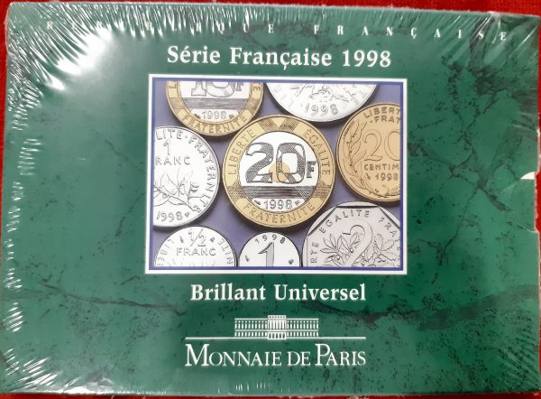 Coffret Francs 1998. BU. Brillant Universel. Scellé
