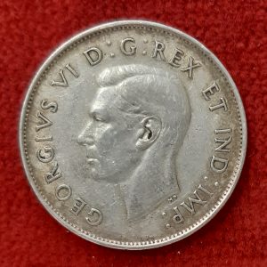 Canada 50 Cents Argent 1942