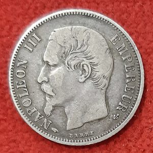 1 Franc Argent Napoléon III 1858 A. Paris