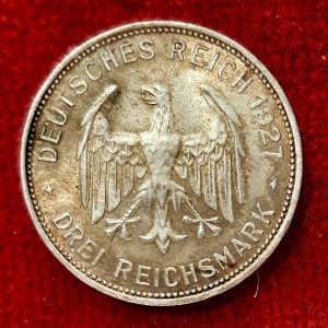 Allemagne 3 Reichsmark Argent 1927 F. Stuttgart. Rare …