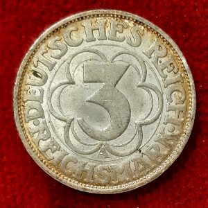 Allemagne 3 Reichsmark Argent 1927 A. Berlin
