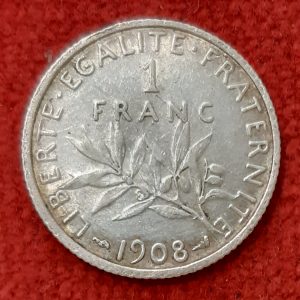 1 Franc Semeuse Argent 1908