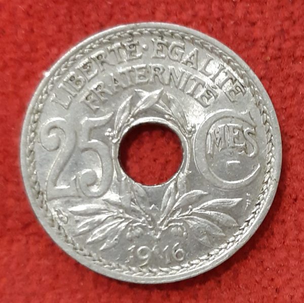 25 Centimes Lindauer 1916. C "souligné "