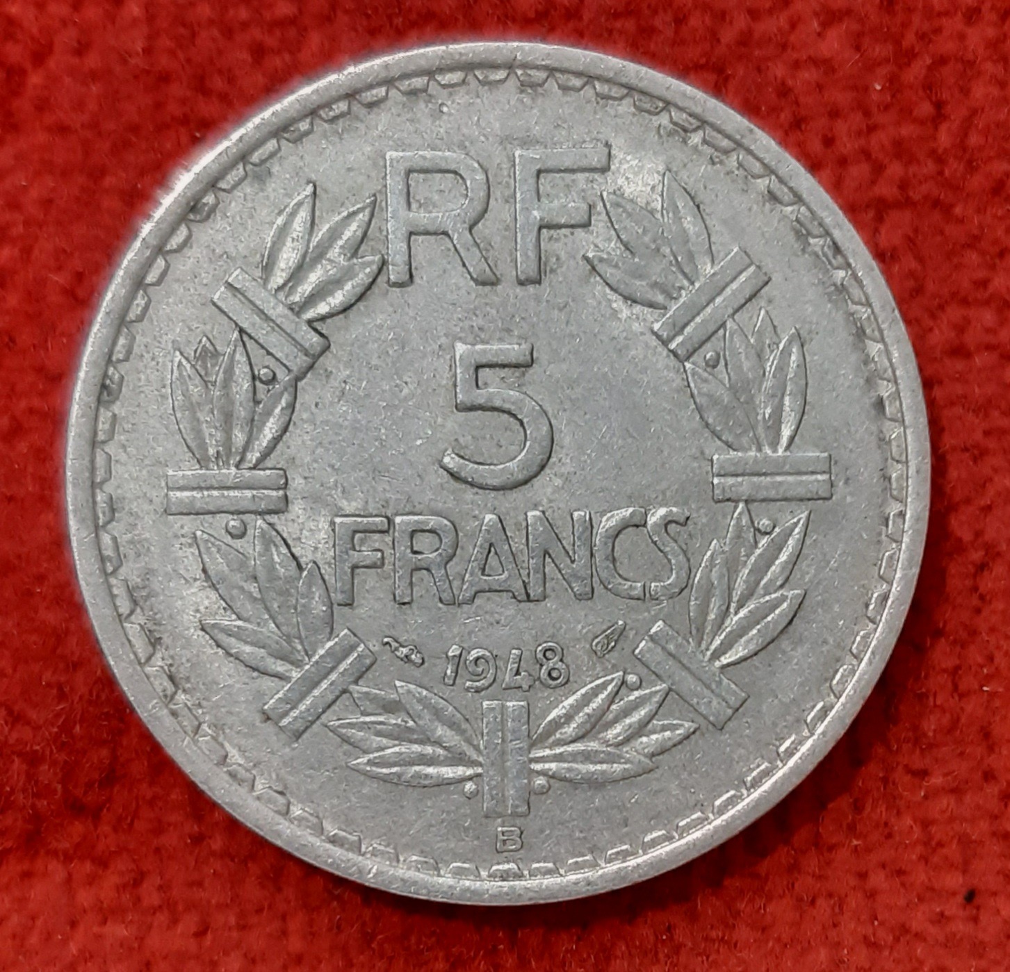 5 Francs Aluminium 1948 B