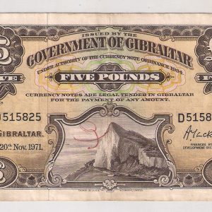 Gibraltar 5 Pounds 1971