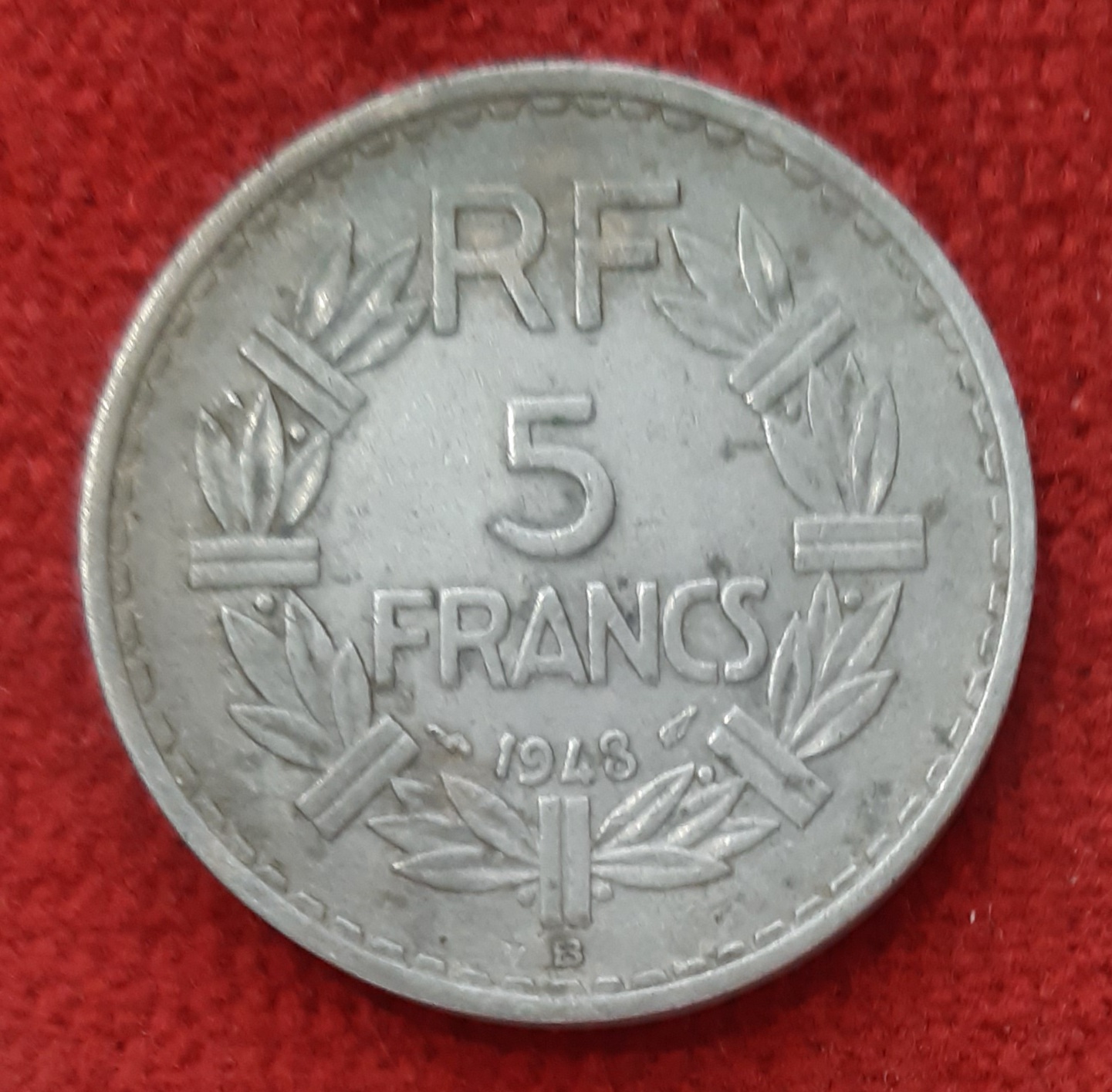 5 Francs Aluminum 1948 B