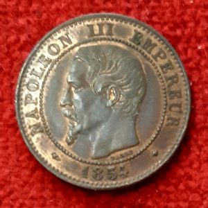 2 Centimes Napoléon III 1854 BB. Strasbourg