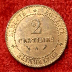 2 Centimes Cérès 1891 A. Paris