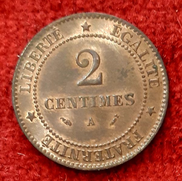 2 Centimes Cérès 1895 A. Paris