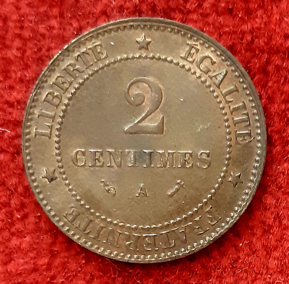 2 Centimes Cérès 1896 A. Paris