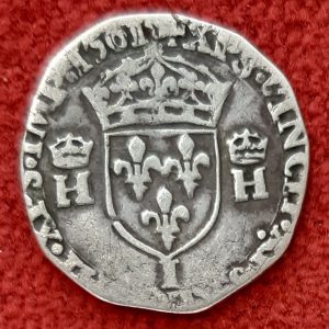 Charles IX pour Henri II  1/4 Franc Argent 1561 I. Limoges