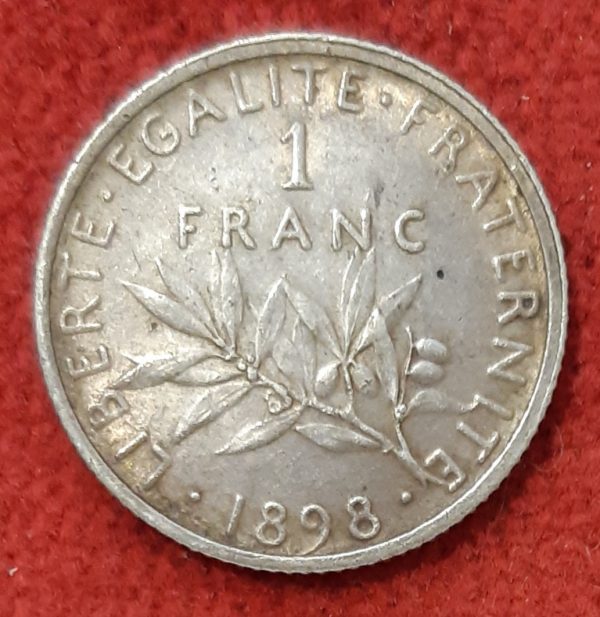 1 Franc Argent Semeuse 1898