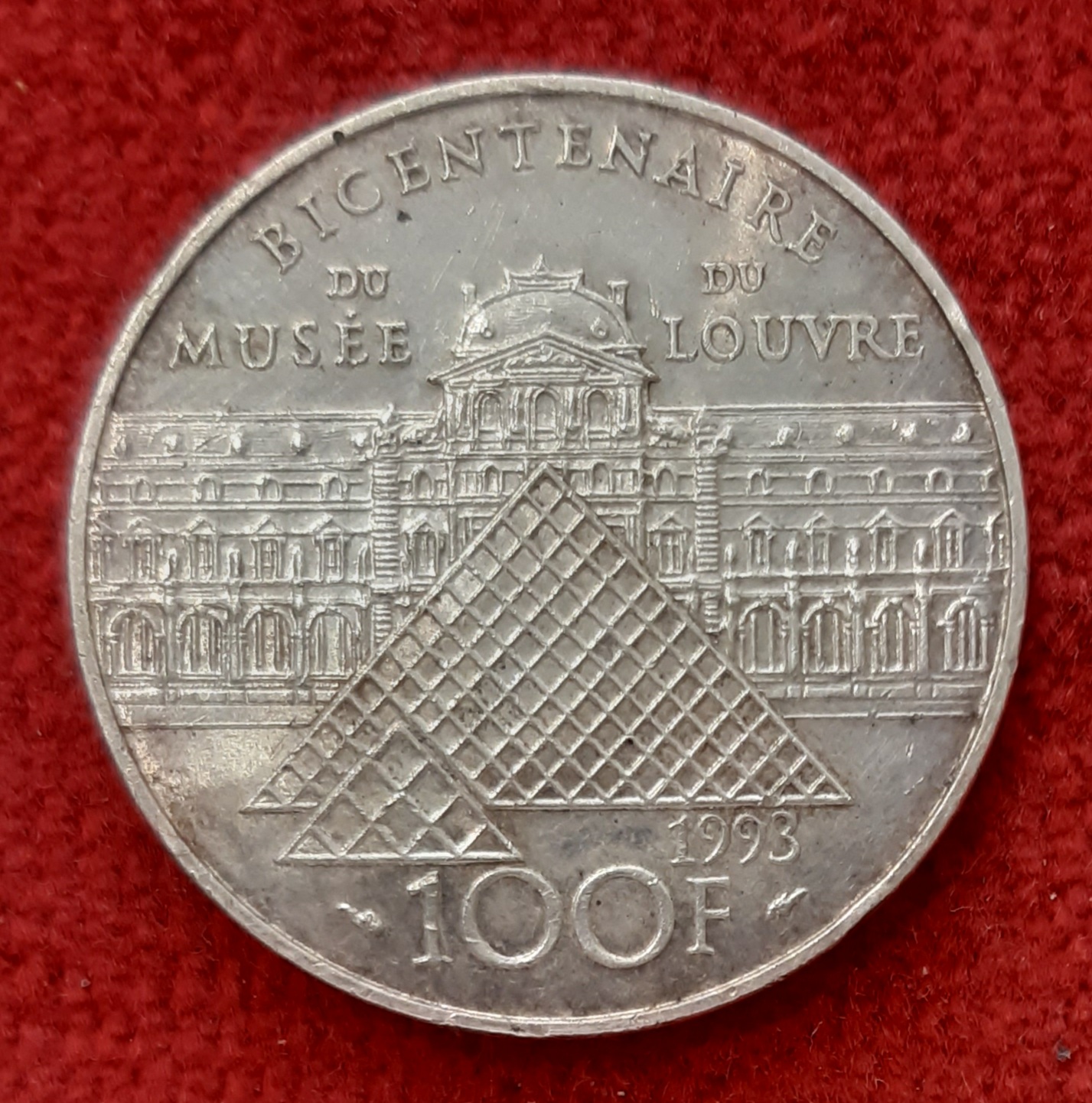 100 Francs Argent 1993 La Liberté Le Louvre
