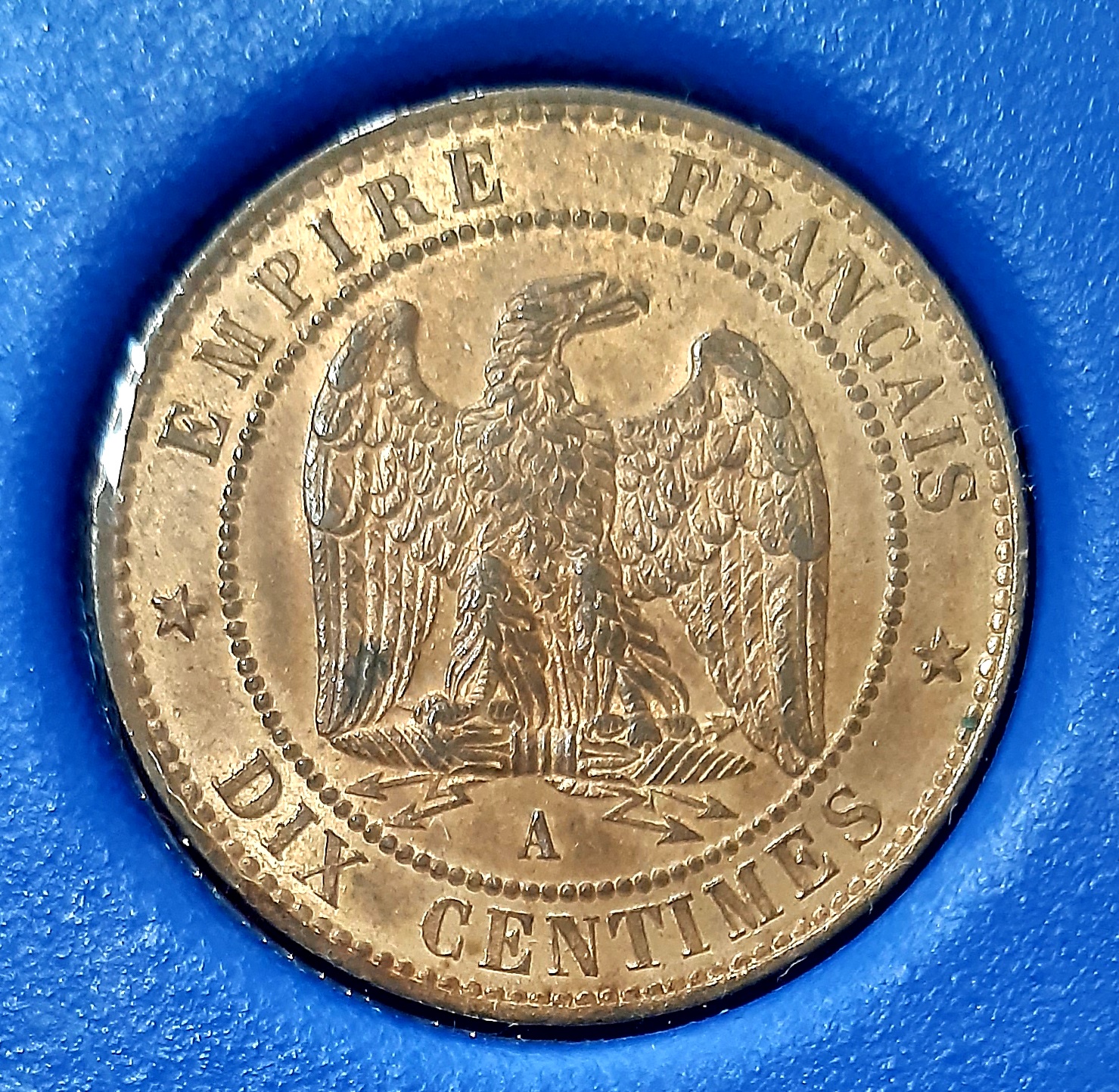 10 Centimes 1853 A. Paris. Splendide