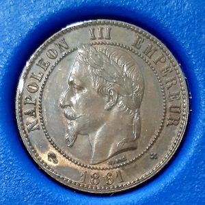 10 Centimes Napoléon III 1861 BB. Strasbourg