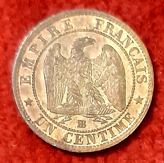 1 Centime Napoléon III 1856 BB. Strasbourg