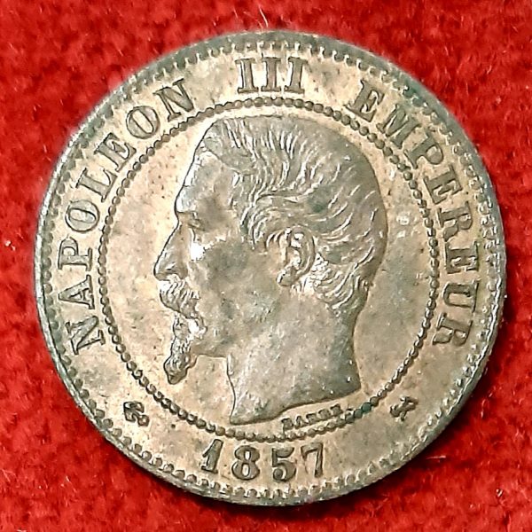 2 Centimes Napoléon III 1857 B. Rouen