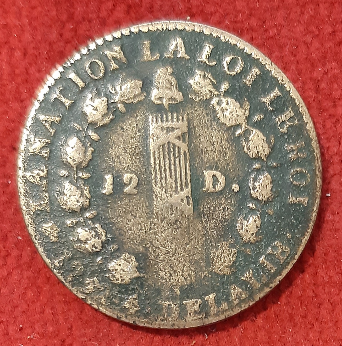 12 Deniers Louis XVI 1792 D. Lyon