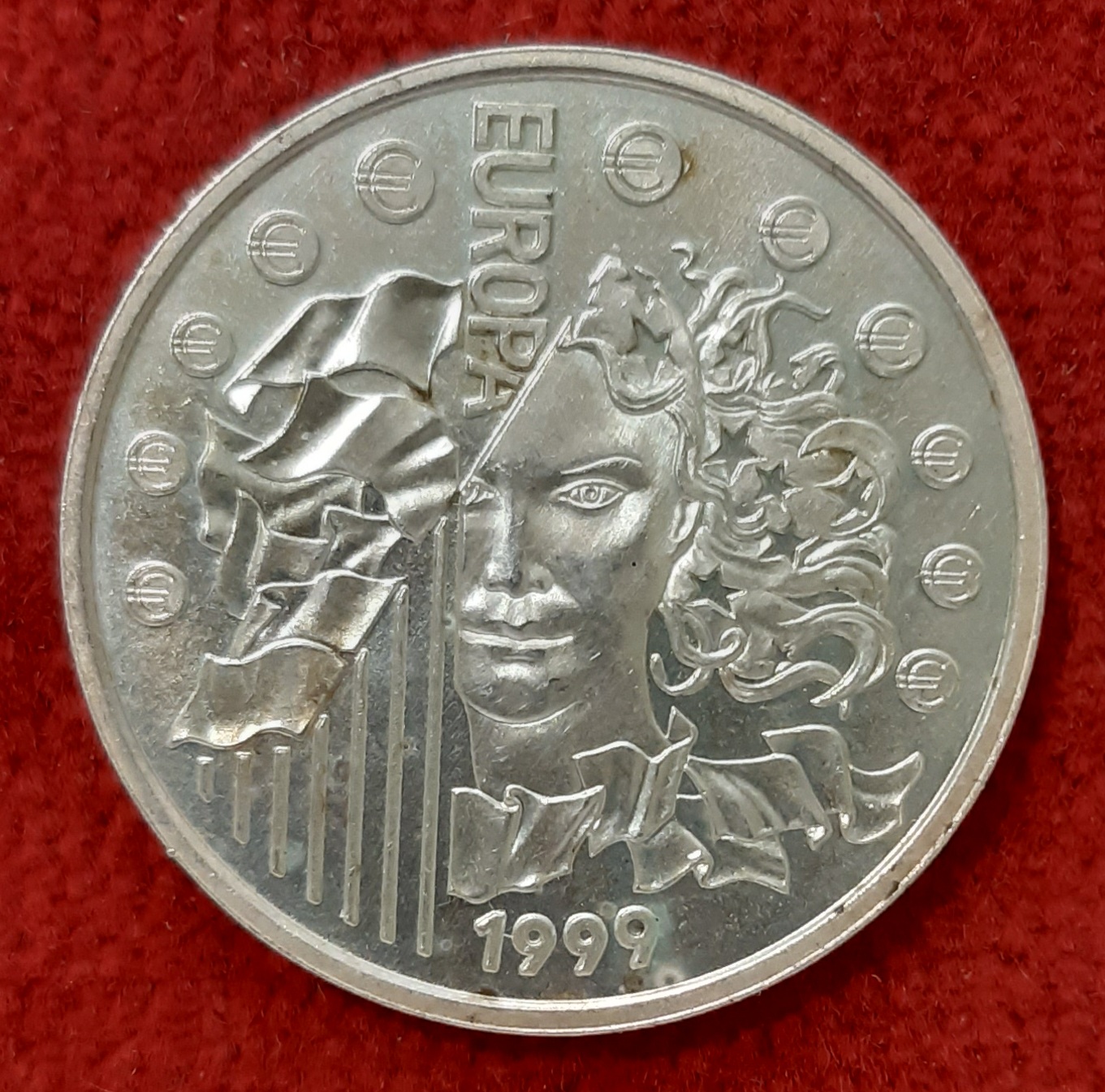 Europa. Monnaie Parité Argent 1999 6,57 Francs