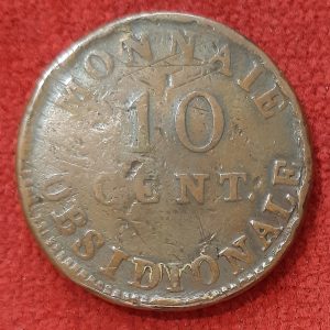 10 Centimes Obsidionale  Anvers 1814.