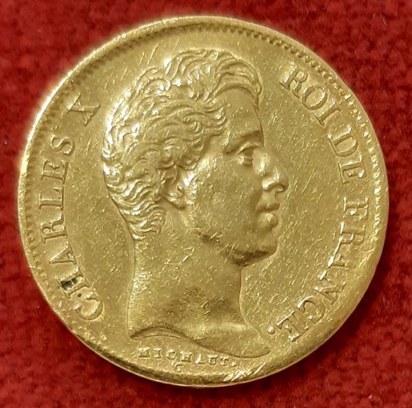 40 francs Or Charles X 1830 A. Paris