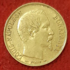 20 Francs Or Napoléon Bonaparte 1852. A. Paris