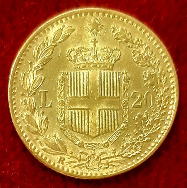 Italie 20 Lires Or 1881. Splendide
