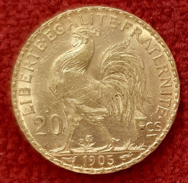 20 Francs Or Coq - Chaplain- 1905