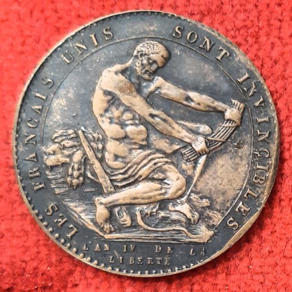 1 Sol à l'Hercule 1792. Monnaie de Confiance.