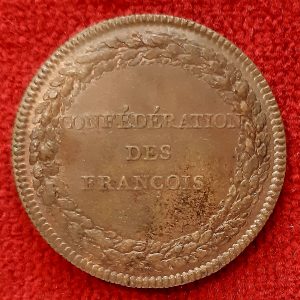 Médaille Confédération des François. 1790. Constitution Assemblée Nationale.