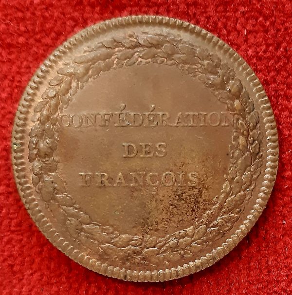 Médaille Confédération des François. 1790. Constitution Assemblée Nationale.