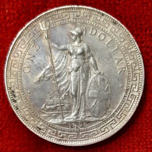 Grande Bretagne 1 Dollar Argent 1898 Britannia. Bombay