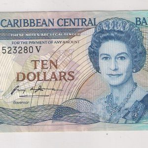 Caraïbes  Antigua 10 dollars 1985-1993
