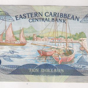 Caraïbes  Antigua 10 dollars 1985-1993