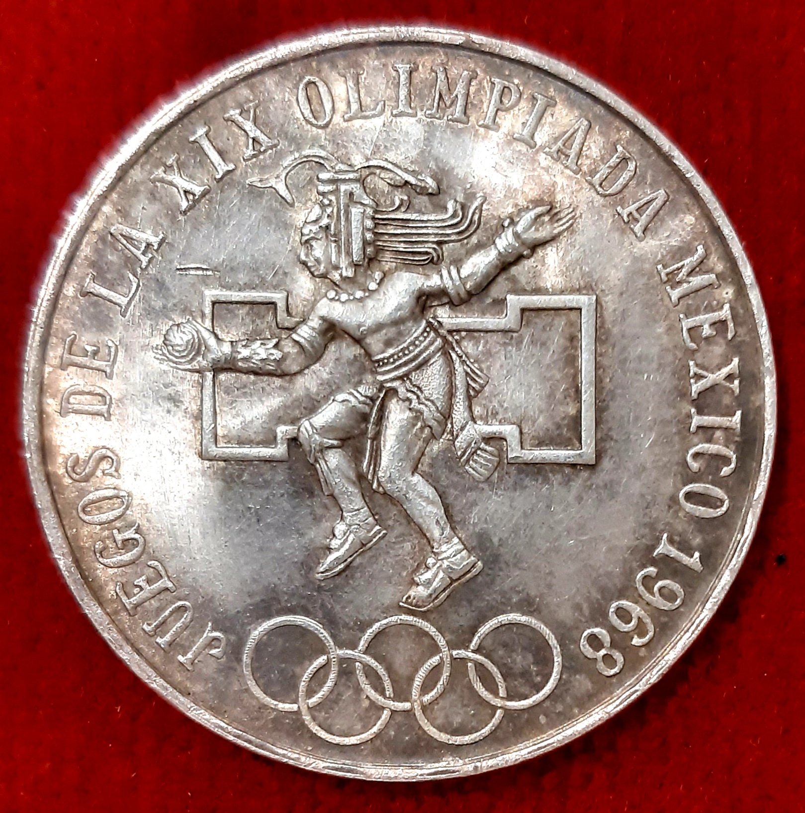 Mexique 25 Pesos Argent Jeux Olympiques.1968