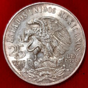 Mexique 25 Pesos Argent Jeux Olympiques.1968