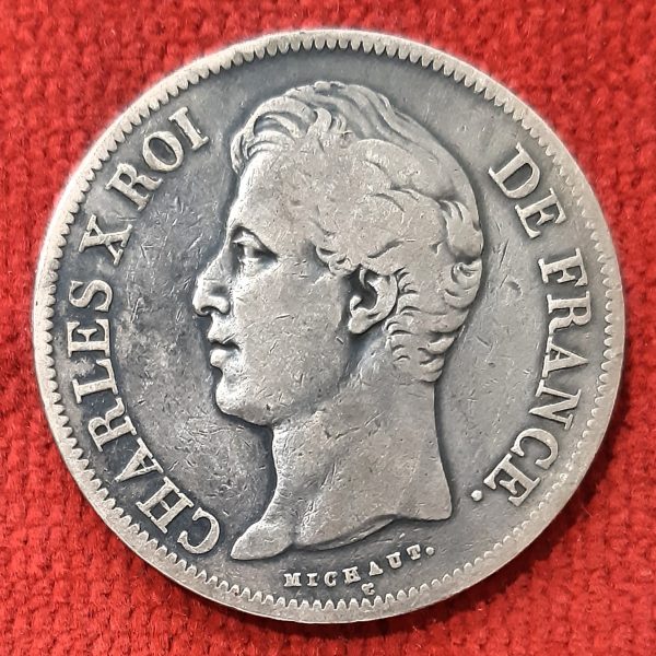 Charles X 5 Francs Argent 1830 A.