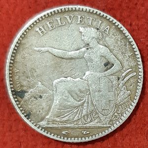 Suisse 1 Franc Argent 1850 A.