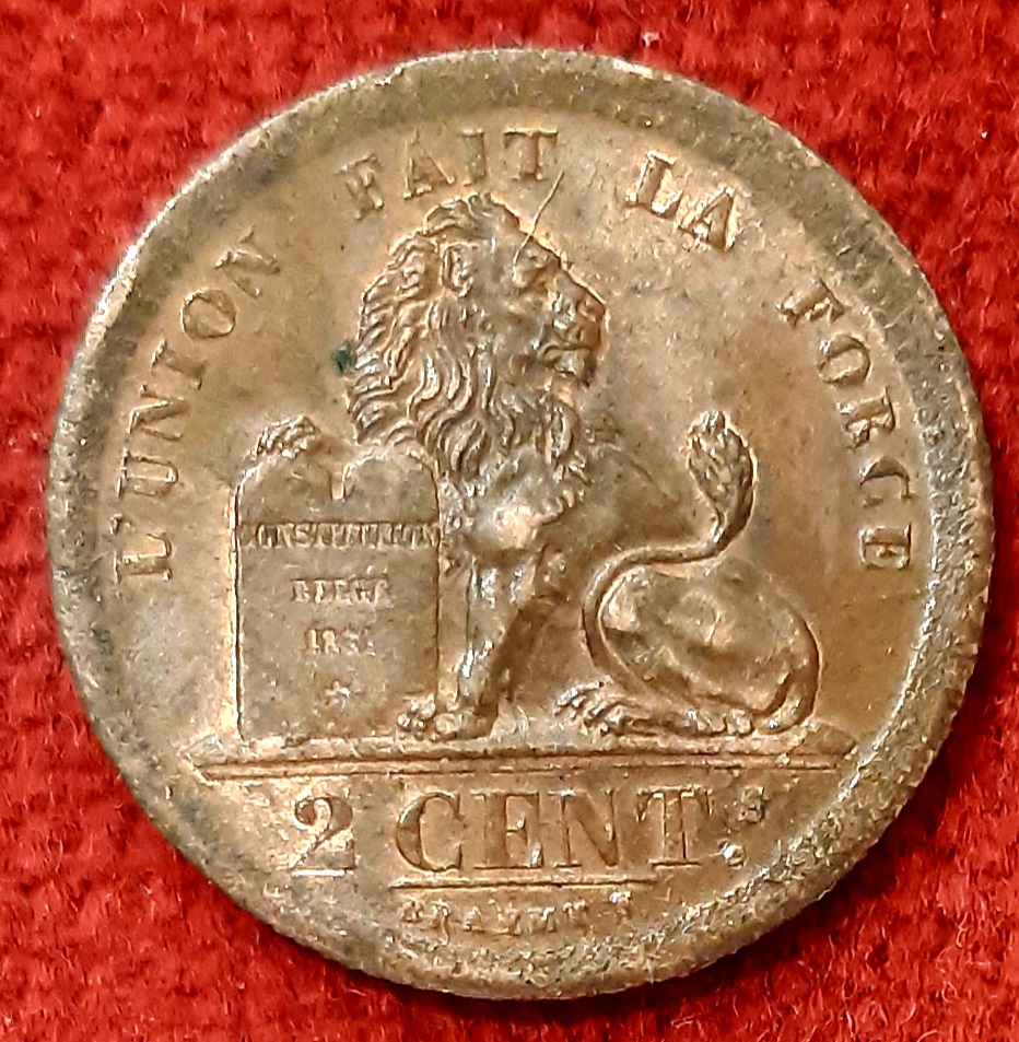 Belgique 2 Centimes 1833.