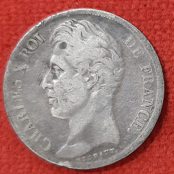 Charles X 2 Francs Argent 1828 M. Toulouse.