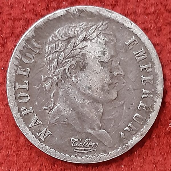 1/2 Franc Argent 1808 BB. Strasbourg.