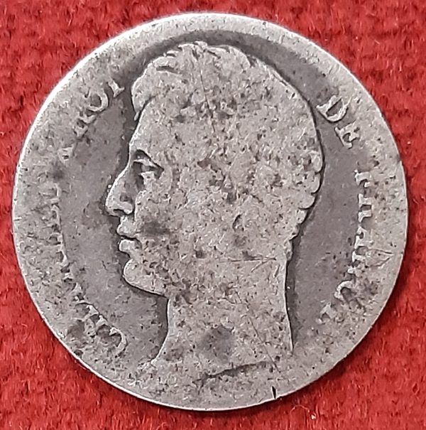 1/2 Franc Argent Charles X 1826 W. Lille.