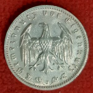 Allemagne 1 Reichsmark 1939 J. Hambourg.